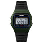 SKMEI Watches for Men Military Classic Square Digital with 50M Waterproof Led Light Alarm Chronograph Unisex Wrist Watch