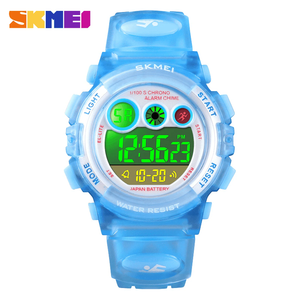 SKMEI Digital Sport Watch , Waterproof Electronic Multi Function Casual Outdoor Watches, 7 Colorful LED Luminous Alarm Stopwatch Wristwatch