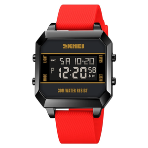 SKMEI Men's Watch,  Big Face Fashion Outdoor Sports Watch, Red