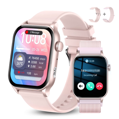 SKMEI Smart Watch for Men/Women, 1.95" Fitness Tracker Watches with Bluetooth Calls/Flashlight/100+ Sport Modes for Android and iPhone
