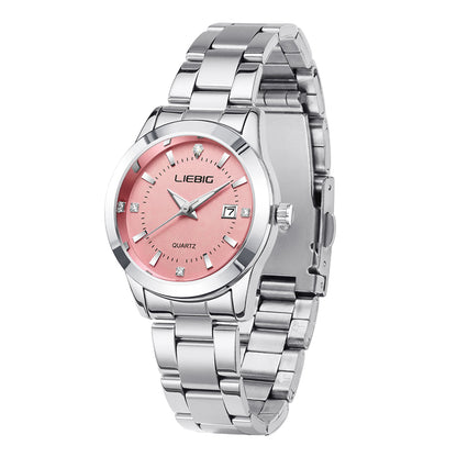 SKMEI Watches for Women Luxury Dress Analog Quartz Women Wristwatch Waterproof Date Stainless Steel Ladies Watch