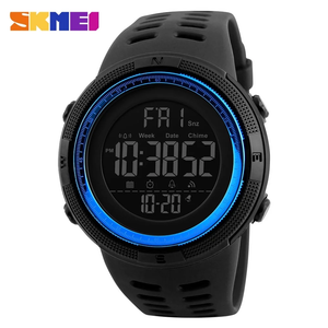 SKMEI Men's Military Watch, Waterproof Digital Sports Alarm Backlit Classic Watch,Blue