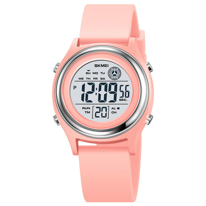 SKMEI Digital Watch for Outdoor Sport Multifunctional Chronograph LED 50 M Waterproof for Ages 5-13 Gift