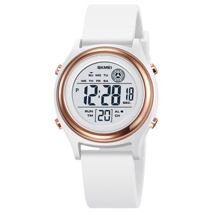 SKMEI Digital Watch for Outdoor Sport Multifunctional Chronograph LED 50 M Waterproof for Ages 5-13 Gift