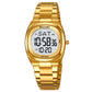 SKMEI Watches for Women Sport Digital Womens Watch Waterproof with Stainless Steel Strap Alarm Countdown Dual Time