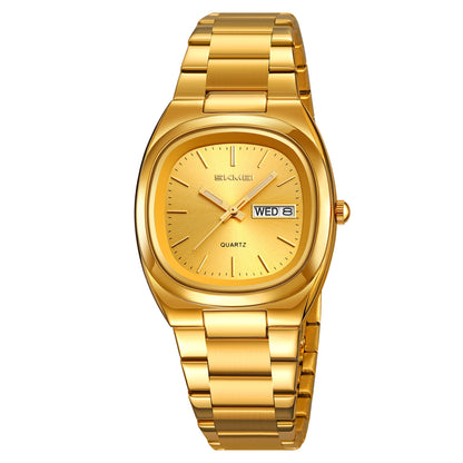 SKMEI Womens Watch Stainless Steel Waterproof Quartz Analog Watches for Women Casual Fashion Wristwatch