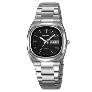 SKMEI Womens Watch Stainless Steel Waterproof Quartz Analog Watches for Women Casual Fashion Wristwatch