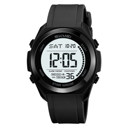 SKMEI Mens Digital Watch, Sport Military Watches for Men Waterproof LED Screen Large Face Tactical Watch with Dual Time Alarm Stopwatch Wrist Watch