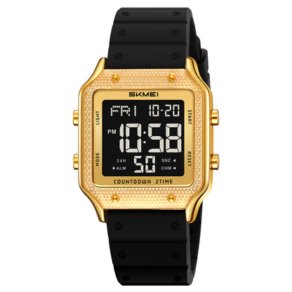 SKMEI Watches for Women Outdoor Sport Digital Watch Waterproof Chronograph Womens Wristwatch with Alarm/Back Light/Dual Time