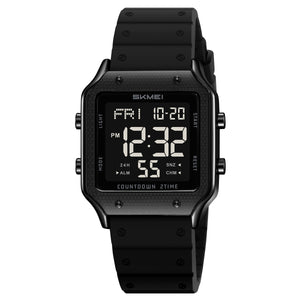 SKMEI Watches for Women Outdoor Sport Digital Watch Waterproof Chronograph Womens Wristwatch with Alarm/Back Light/Dual Time