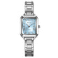 SKMEI Watches for Women Rectangular Ladies Quartz Watch Elegant Dainty Stainless Steel Womens Small Watch