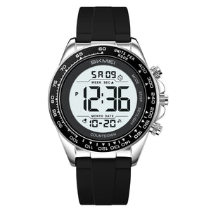 SKMEI Mens Digital Watch Waterproof Sports Military Watches Outdoor Chronograph Wrist Watches for Men with Dual Time/Alarm/LED Back Ligh