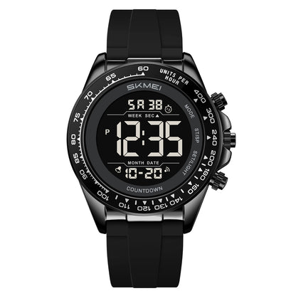SKMEI Mens Digital Watch Waterproof Sports Military Watches Outdoor Chronograph Wrist Watches for Men with Dual Time/Alarm/LED Back Ligh