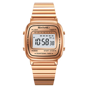 SKMEI Watches for Women Outdoor Sport Digital Watch Waterproof Chronograph Unisex Womens Wristwatch with Alarm/LED Backlight