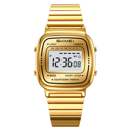 SKMEI Watches for Women Outdoor Sport Digital Watch Waterproof Chronograph Unisex Womens Wristwatch with Alarm/LED Backlight