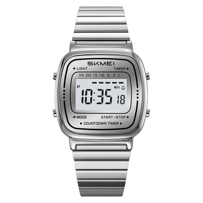 SKMEI Watches for Women Outdoor Sport Digital Watch Waterproof Chronograph Unisex Womens Wristwatch with Alarm/LED Backlight