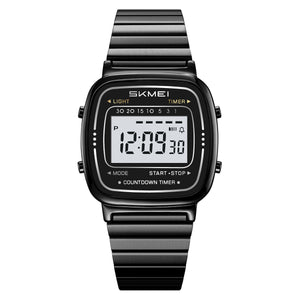 SKMEI Watches for Women Outdoor Sport Digital Watch Waterproof Chronograph Unisex Womens Wristwatch with Alarm/LED Backlight