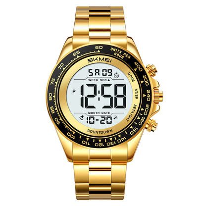 SKMEI Mens Digital Watch Waterproof Sports Military Watches Outdoor Chronograph Wrist Watches for Men with Dual Time/Alarm/LED Back Ligh