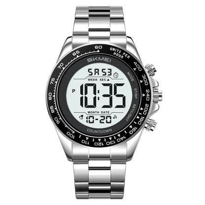 SKMEI Mens Digital Watch Waterproof Sports Military Watches Outdoor Chronograph Wrist Watches for Men with Dual Time/Alarm/LED Back Ligh