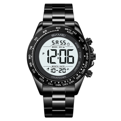 SKMEI Mens Digital Watch Waterproof Sports Military Watches Outdoor Chronograph Wrist Watches for Men with Dual Time/Alarm/LED Back Ligh