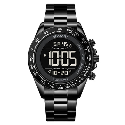 SKMEI Mens Digital Watch Waterproof Sports Military Watches Outdoor Chronograph Wrist Watches for Men with Dual Time/Alarm/LED Back Ligh
