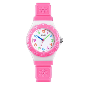 SKMEI Wom Watch, Waterproof Sport Watch , Birthday Gifts for 7-10-12-Year-Old, Pink