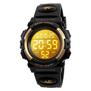 SKMEI Watch, Digital Sport Waterproof LED Watch with Alarm Stopwatch for Ages 5-7-10-12, PU Strap