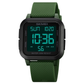 SKMEI Men Digital Sports Watch Ultra-Thin Large Face Waterproof Wrist Watches for Men with Stopwatch Countdown Timer Alarm Function Dual Time LED Back Light
