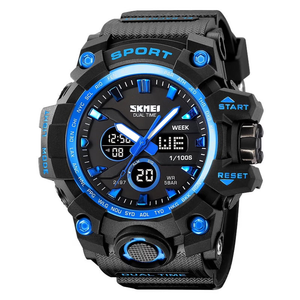 SKMEI Men's Watch Multifunctional Military Sports Outdoor Watch Led Digital Waterproof Alarm Watch Stopwatch