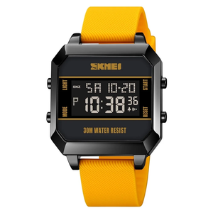 SKMEI Men's Watch,  Big Face Fashion Outdoor Sports Watch, Yellow