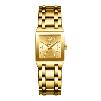 LIEBIG Gold Watches for Women Luxury Ladies Quartz Wrist Watches with Roman Numerals Square Fashion Business Casual Watch