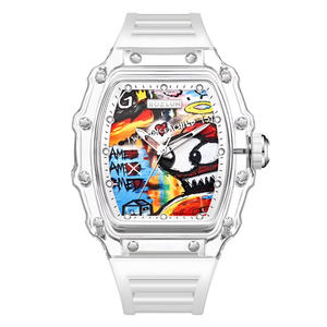 BOZLUN Men Watch Luxury Automatic Mechanical Watches Self Winding, Luminous Waterproof 3D Dial Watches for Men White