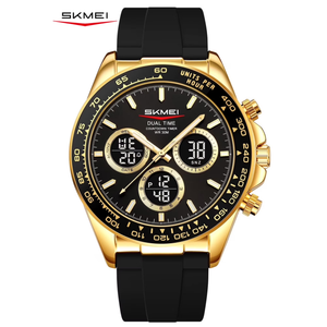 SKMEI Mens Digital Watch Sports Military Waterproof Wristwatch Outdoor Chronograph Watches for Men Backlight Alarm Business Watch,Silicone Watch Band