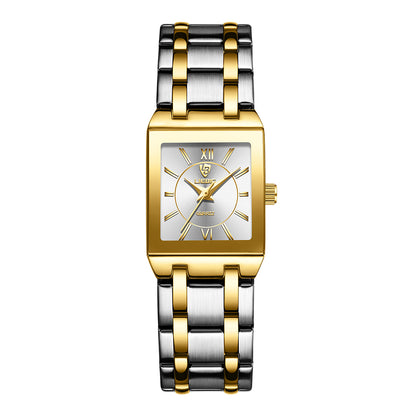LIEBIG Gold Watches for Women Luxury Ladies Quartz Wrist Watches with Roman Numerals Square Fashion Business Casual Watch