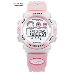 SKMEI Digital Watch Sport Waterproof Watches Outdoor Multifunction Chronograph for Ages 5-7-10-12 with Colorful LED Backlight