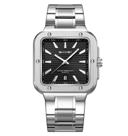 SKMEI Men Watches Analog Quartz Stainless Steel Watches for Men Waterproof Luminous Date Classic Men Wrist Watch