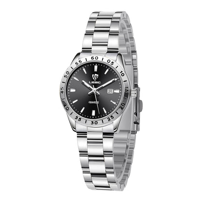 SKMEI Watches for Women Luxury Dress Analog Quartz Women Wristwatch Waterproof Luminous Date Stainless Steel Ladies Watch
