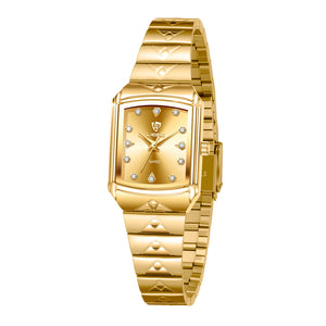LIEBIG Small Gold Watches for Women Analog Quartz Waterproof Ladies Watch Fashion Dress Rectangular Womens Wrist Watch