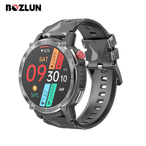 Bozlun Smart Watch Men Bluetooth Call 1.6 Inch HD Screen 4G Memory 400mAh Heart Rate Healthy Sport Fitness Bracelet Smartwatch
